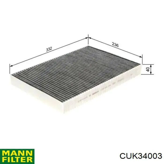 Фільтр салону CUK34003 Mann-Filter