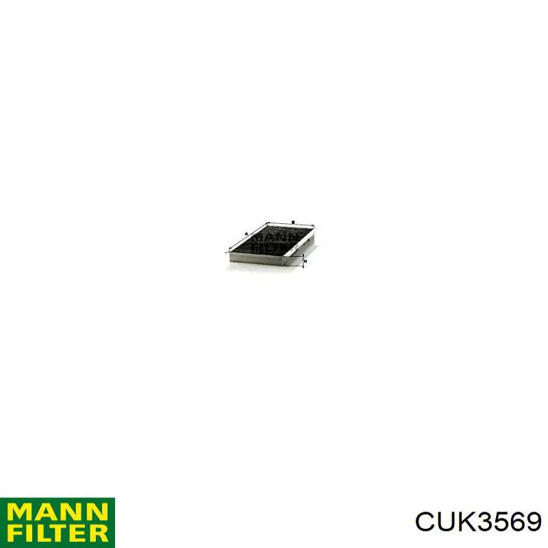 Фільтр повітряний обігрівача Mann-Filter CUK3569 ціна, від 17.40 USD