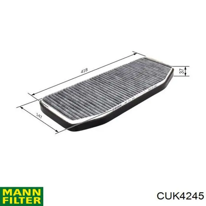 Фільтр салону CUK4245 Mann-Filter