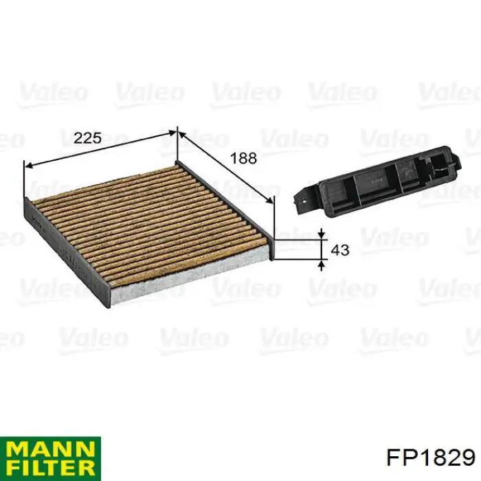 Фільтр повітряний обігрівача Mann-Filter FP1829 ціна, від 8.65 USD