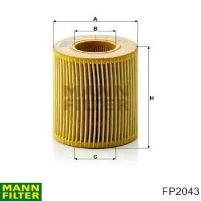 Купити FP2043 Mann-Filter Фільтр салону вугільний