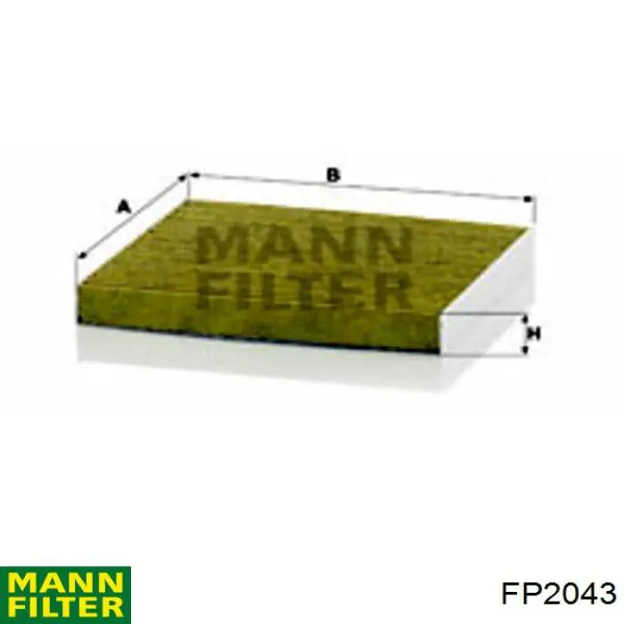 FP2043 Mann-Filter фільтр салону