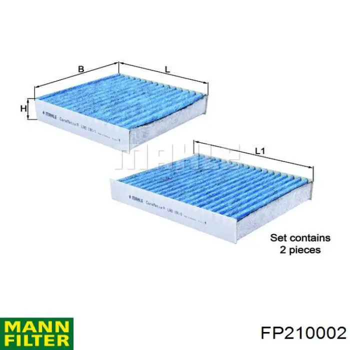 FP210002 Mann-Filter фільтр салону