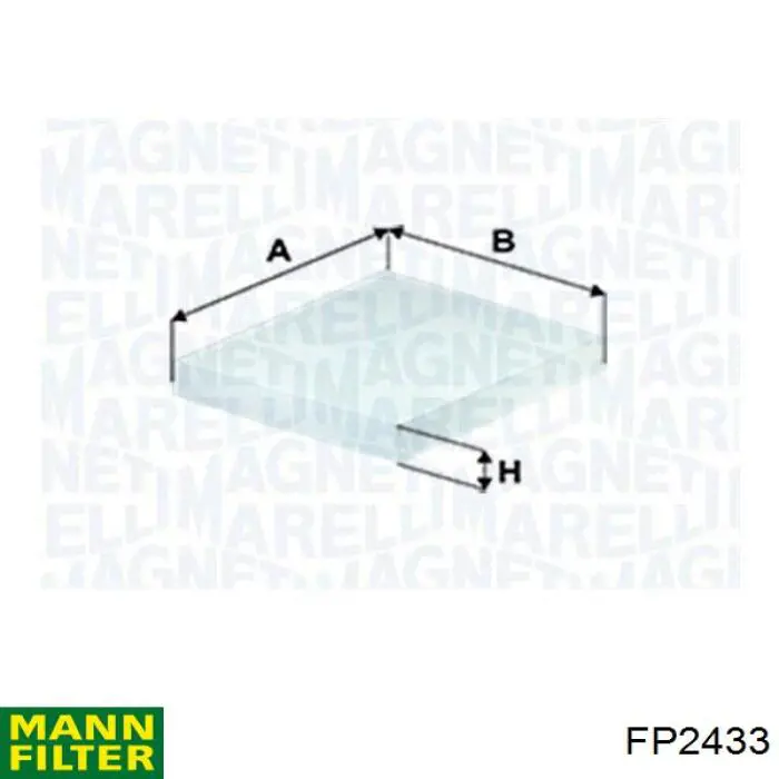 FP2433 Mann-Filter Внутрішньосалонний фільтр