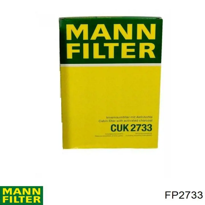 Купити FP2733 Mann-Filter Фільтр салону вугільний