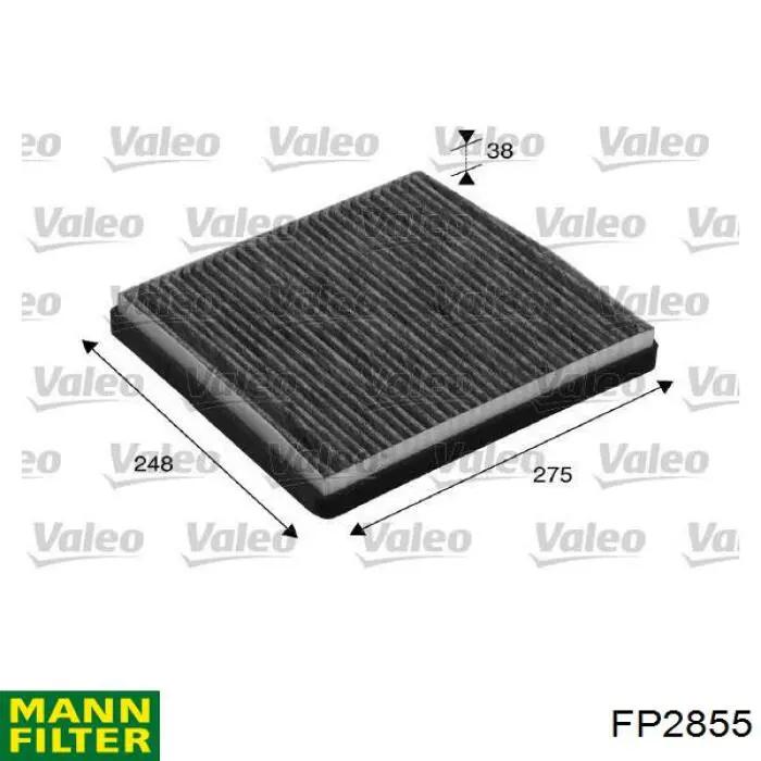 Купити FP2855 Mann-Filter Фільтр салону вугільний