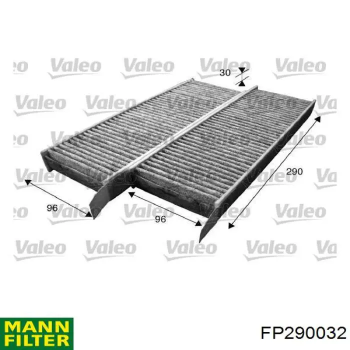 Фільтр повітряний обігрівача Mann-Filter FP290032 ціна, від 15.34 USD