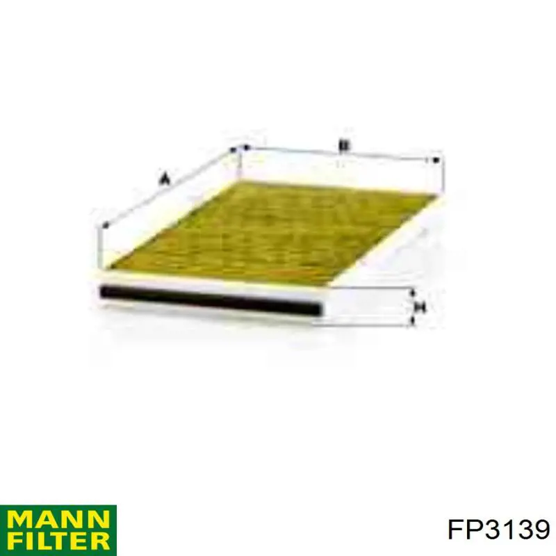 Купити FP3139 Mann-Filter Фільтр салону вугільний