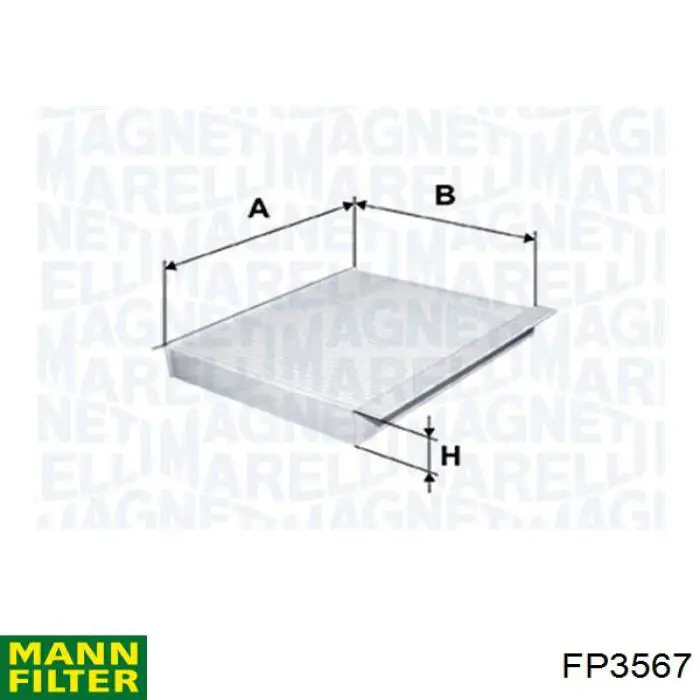 Повітряний фільтр салону Mann-Filter FP3567