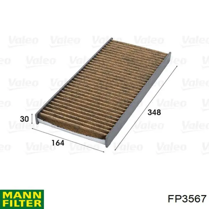 Фільтр повітряний обігрівача Mann-Filter FP3567 ціна, від 15.23 USD