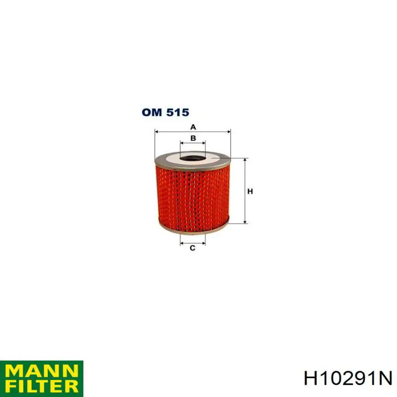 H10291N Mann-Filter фільтр масляний