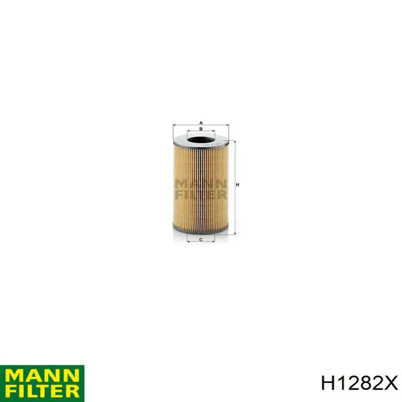 Масляний фільтр H1282X Mann-Filter