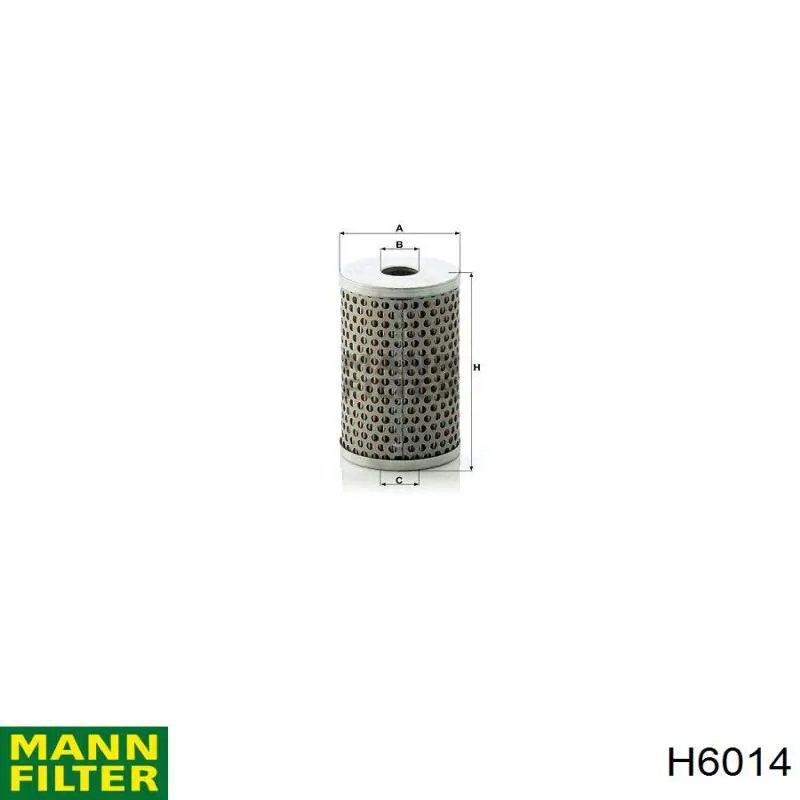 Купити H6014 Mann-Filter Фільтр гідропідсилювача