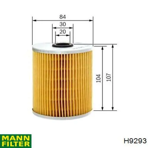Фільтр гідравлічної системи Mann-Filter H9293 ціна, від 15.05 USD