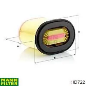 Купити HD722 Mann-Filter Фільтр гідравлічної системи