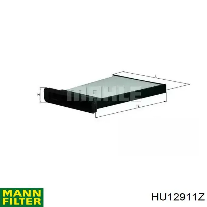 Масляний фільтр двигуна Mann-Filter HU12911Z ціна, від 33.46 USD