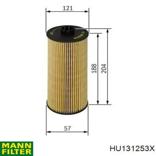 Масляний фільтр HU131253X Mann-Filter
