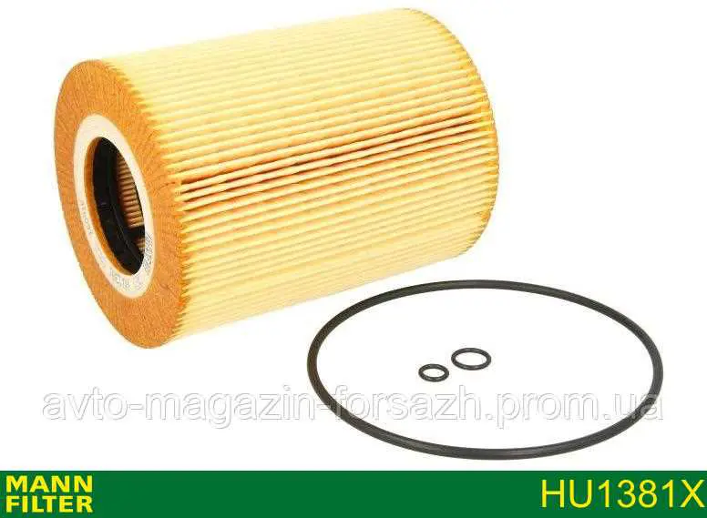 Масляний фільтр двигуна Mann-Filter HU1381X ціна, від 8.76 USD