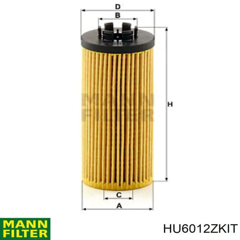HU6012ZKIT Mann-Filter фільтр масляний