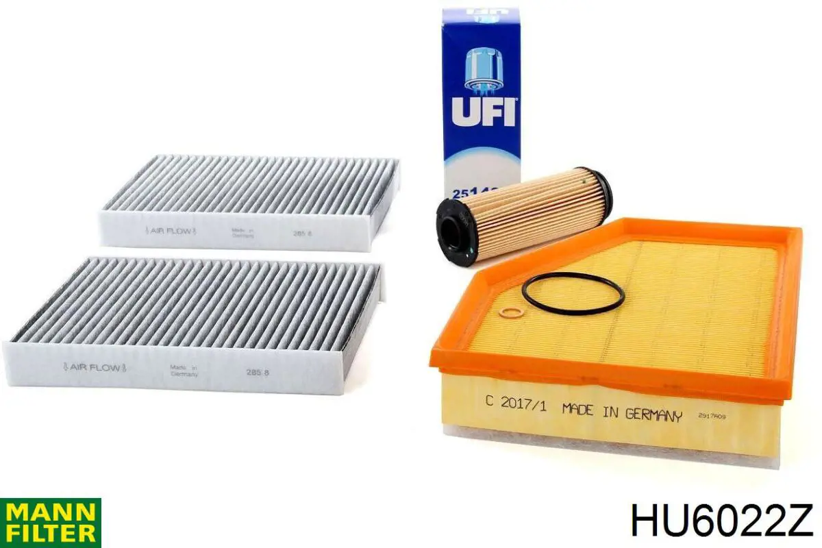 Масляний фільтр двигуна Mann-Filter HU6022Z ціна, від 14.38 USD
