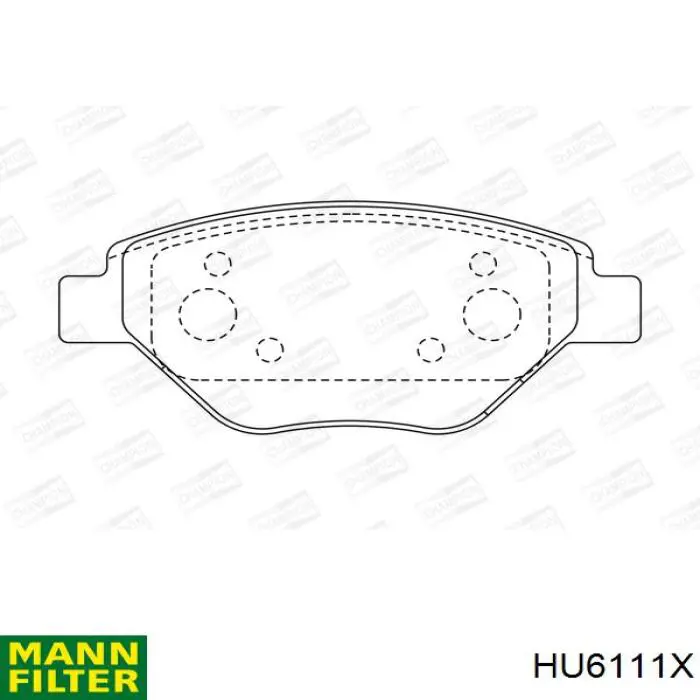 Масляний фільтр HU6111X Mann-Filter