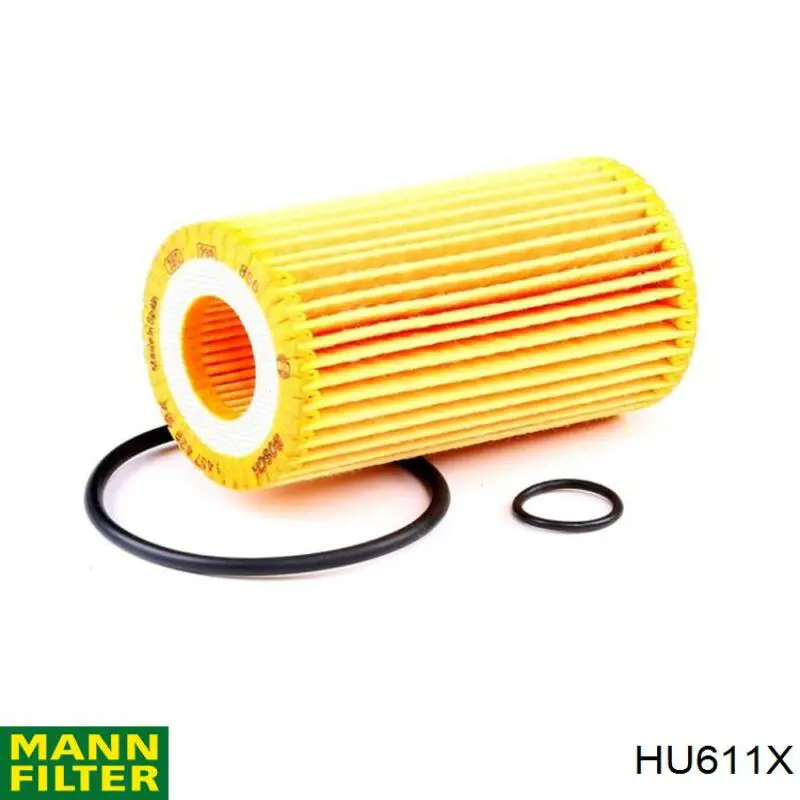 Масляний фільтр двигуна Mann-Filter HU611X ціна, від 6.23 USD