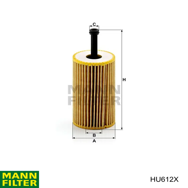 HU612X Mann-Filter фільтр масляний