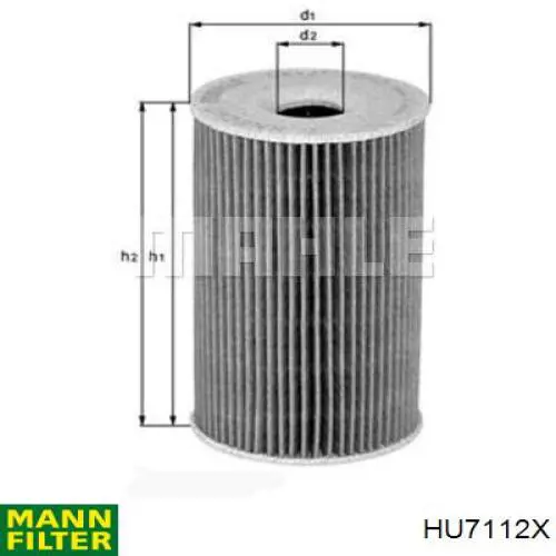 Масляний фільтр HU7112X Mann-Filter