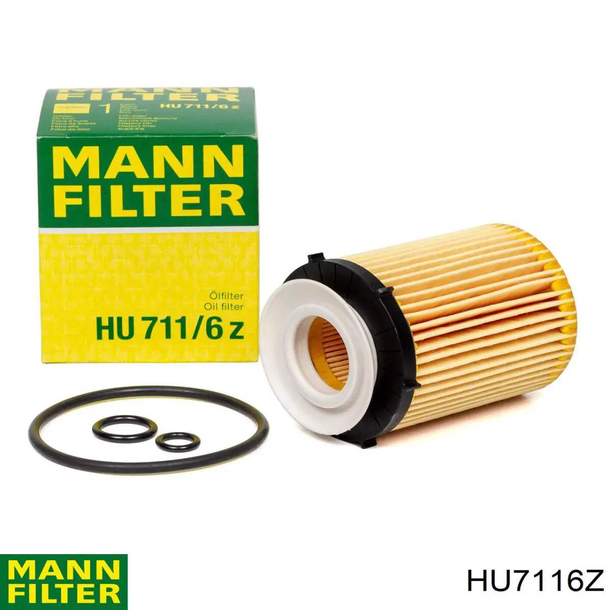 Масляний фільтр двигуна Mann-Filter HU7116Z ціна, від 8.84 USD