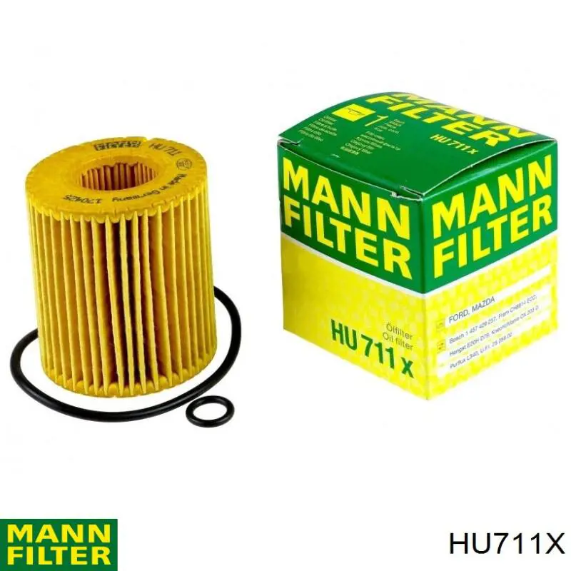 Масляний фільтр двигуна Mann-Filter HU711X ціна, від 8.05 USD