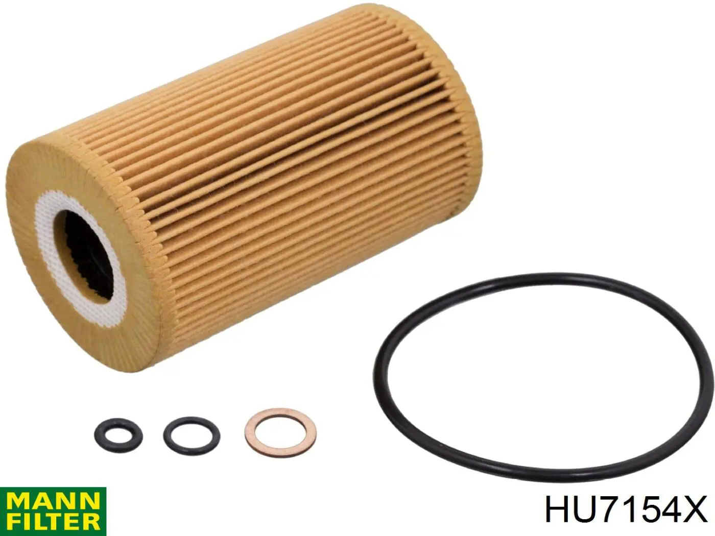 Масляний фільтр двигуна Mann-Filter HU7154X ціна, від 7.48 USD