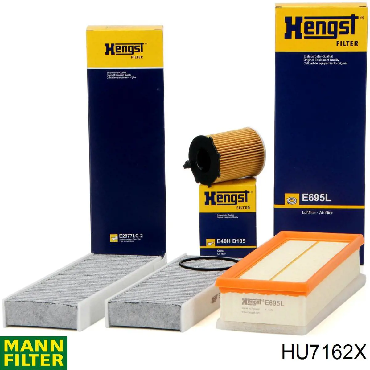 HU7162X Mann-Filter Фільтр масла