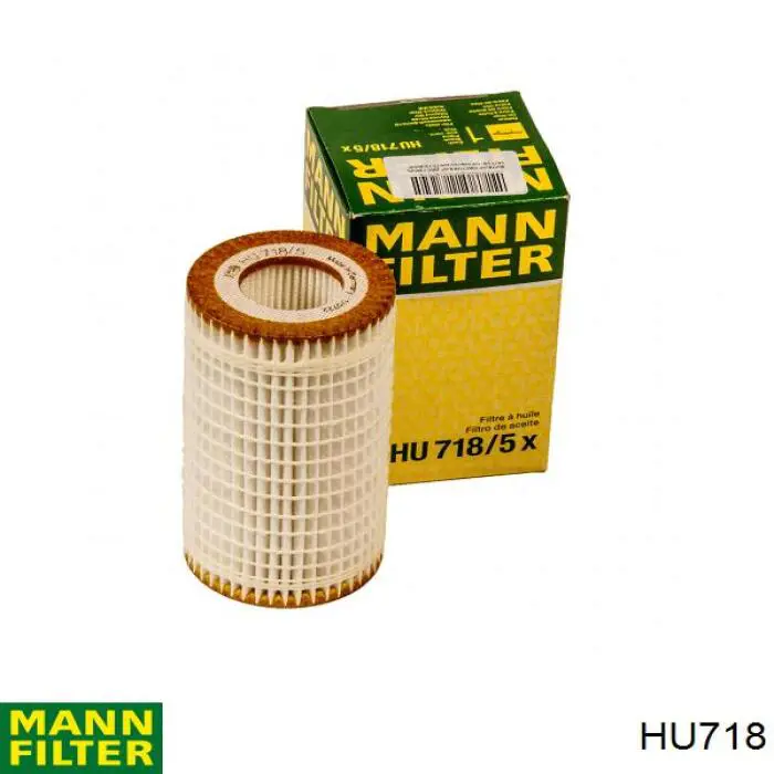 Масляний фільтр двигуна Mann-Filter HU718 ціна, від 3.80 USD