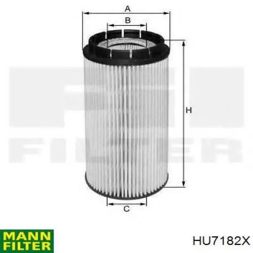 Фільтр масляний HU7182X Mann-Filter