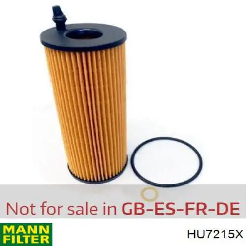 Масляний фільтр двигуна Mann-Filter HU7215X ціна, від 13.65 USD