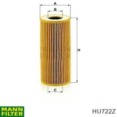 HU722Z Mann-Filter фільтр масляний