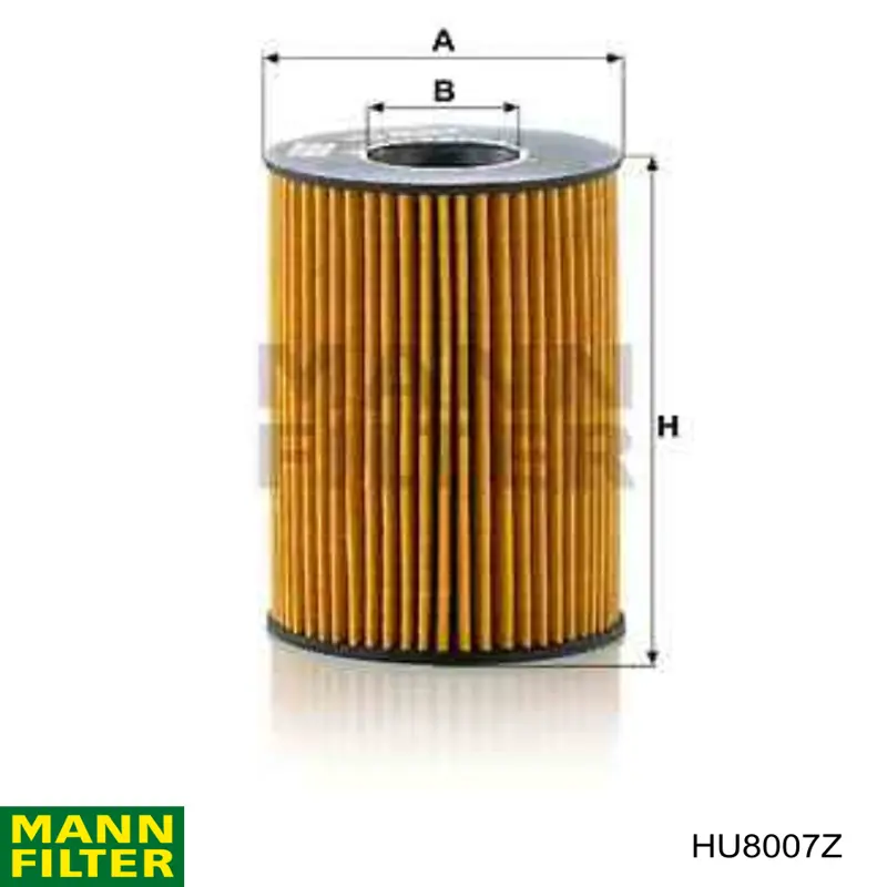 Масляний фільтр HU8007Z Mann-Filter