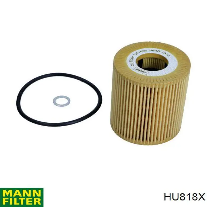 Масляний фільтр двигуна Mann-Filter HU818X ціна, від 11.19 USD