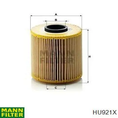 HU921X Mann-Filter фільтр масляний