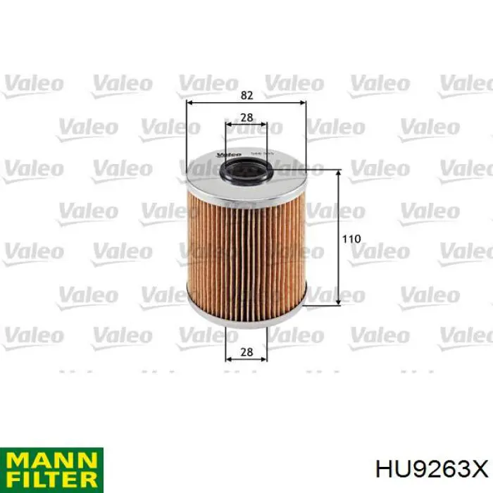 Масляний фільтр двигуна Mann-Filter HU9263X ціна, від 7.53 USD