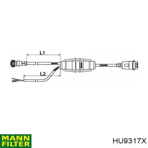 Масляний фільтр HU9317X Mann-Filter