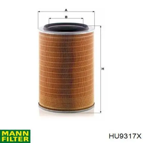 Масляний фільтр двигуна Mann-Filter HU9317X ціна, від 18.86 USD