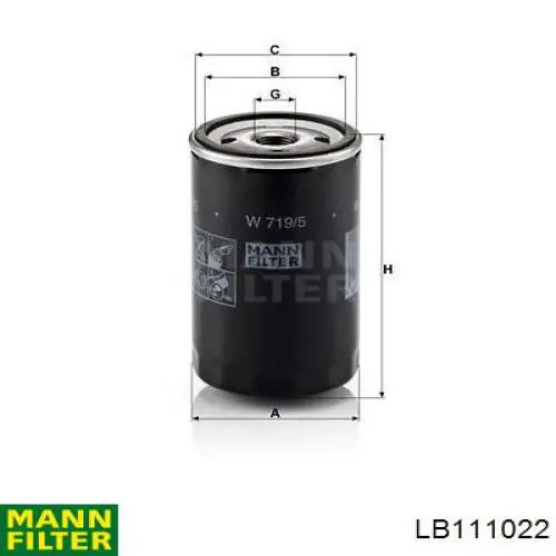 Фільтр повітряний LB111022 Mann-Filter