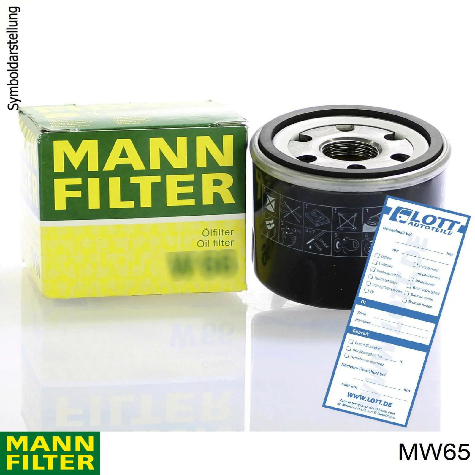 Фільтр масляний MW65 Mann-Filter