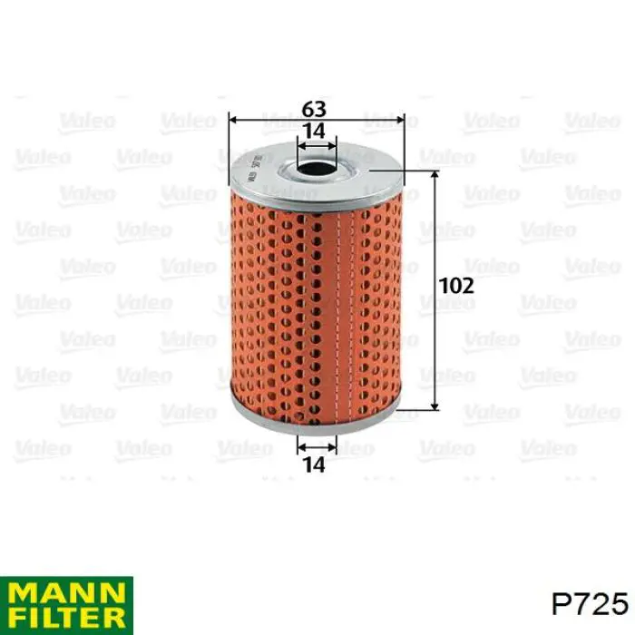 P725 Mann-Filter Фільтр палива