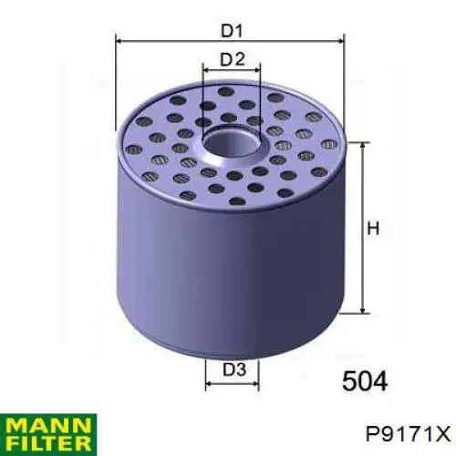 Фільтр паливний 2650090 Perkins