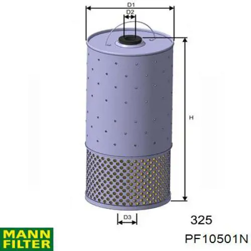 Купити PF10501N Mann-Filter Фільтр очищення масла відцентровий