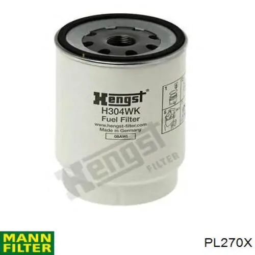 Купити PL270X Mann-Filter Фільтр-відстійник палива грубої очистки