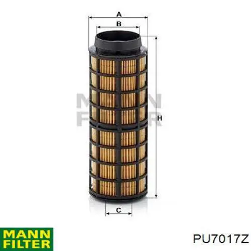 PU7017Z Mann-Filter Фільтр палива
