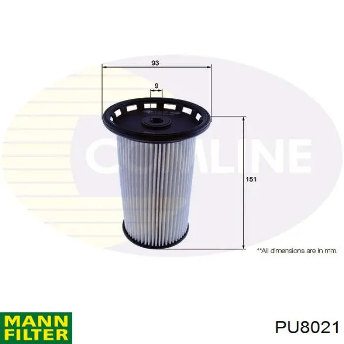 Фільтр паливний PU8021 Mann-Filter